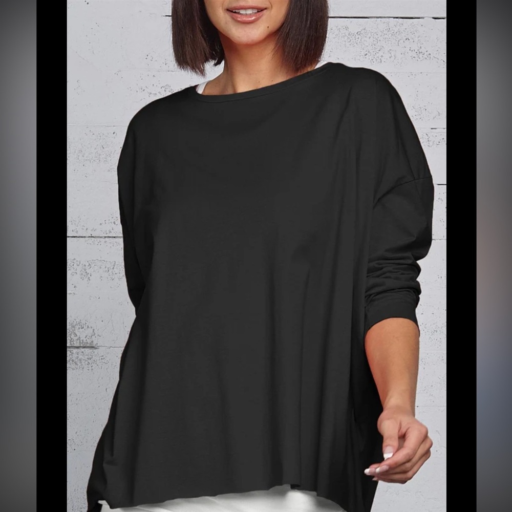 Classic Scuba Black Long Sleeve Top